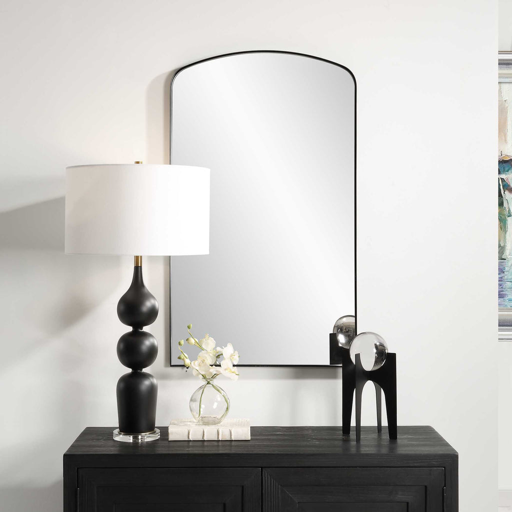 Tordera Black Arch Mirror