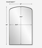 Tordera Black Arch Mirror