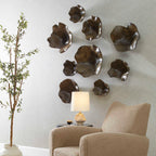 Two Wood Wall Decor In Mocha Set/3