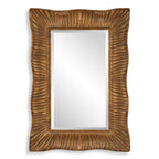 Emerson Scalloped Antique Gold Mirror