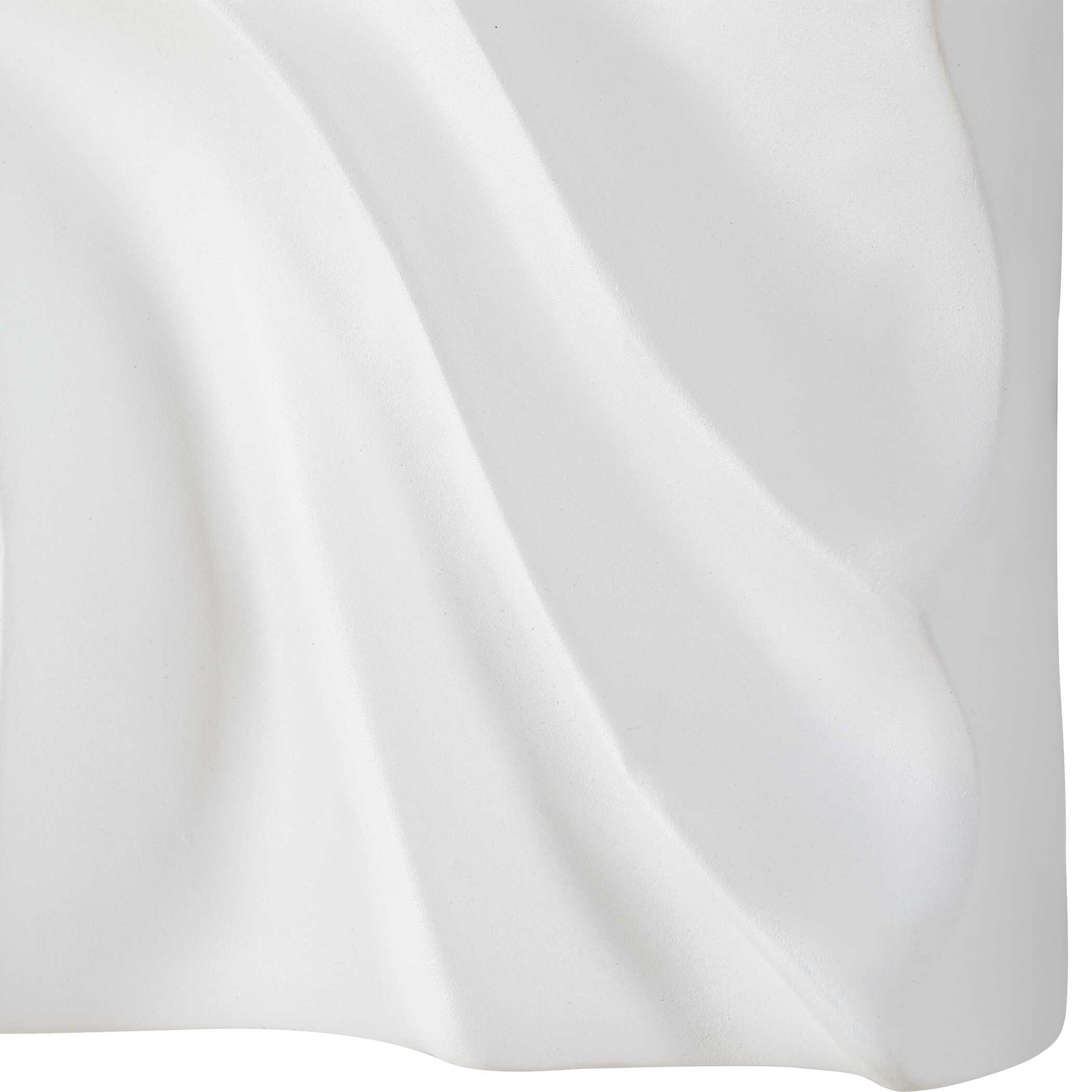 Snowdrift Sculpted White Wall Decor Set/4