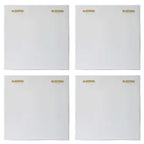 Snowdrift Sculpted White Wall Decor Set/4