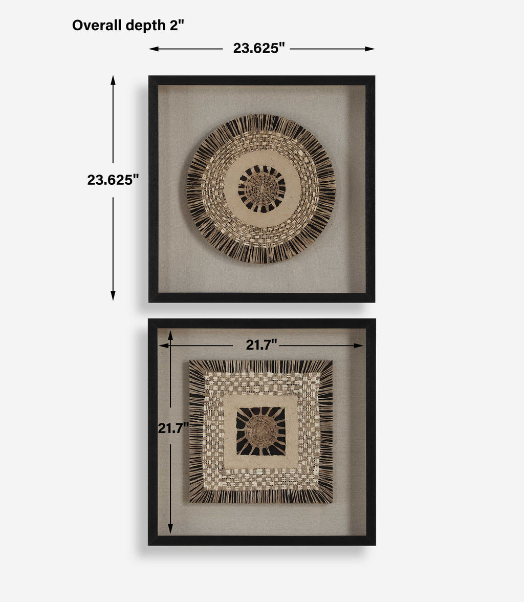 Intertwine Knit Paper Shadow Box Set/2