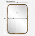 A Little Knotty Bronze Vanity Mirror