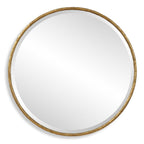 Sutton Aged Gold Round Mirror