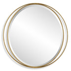 Rhodes Gold Round Mirror
