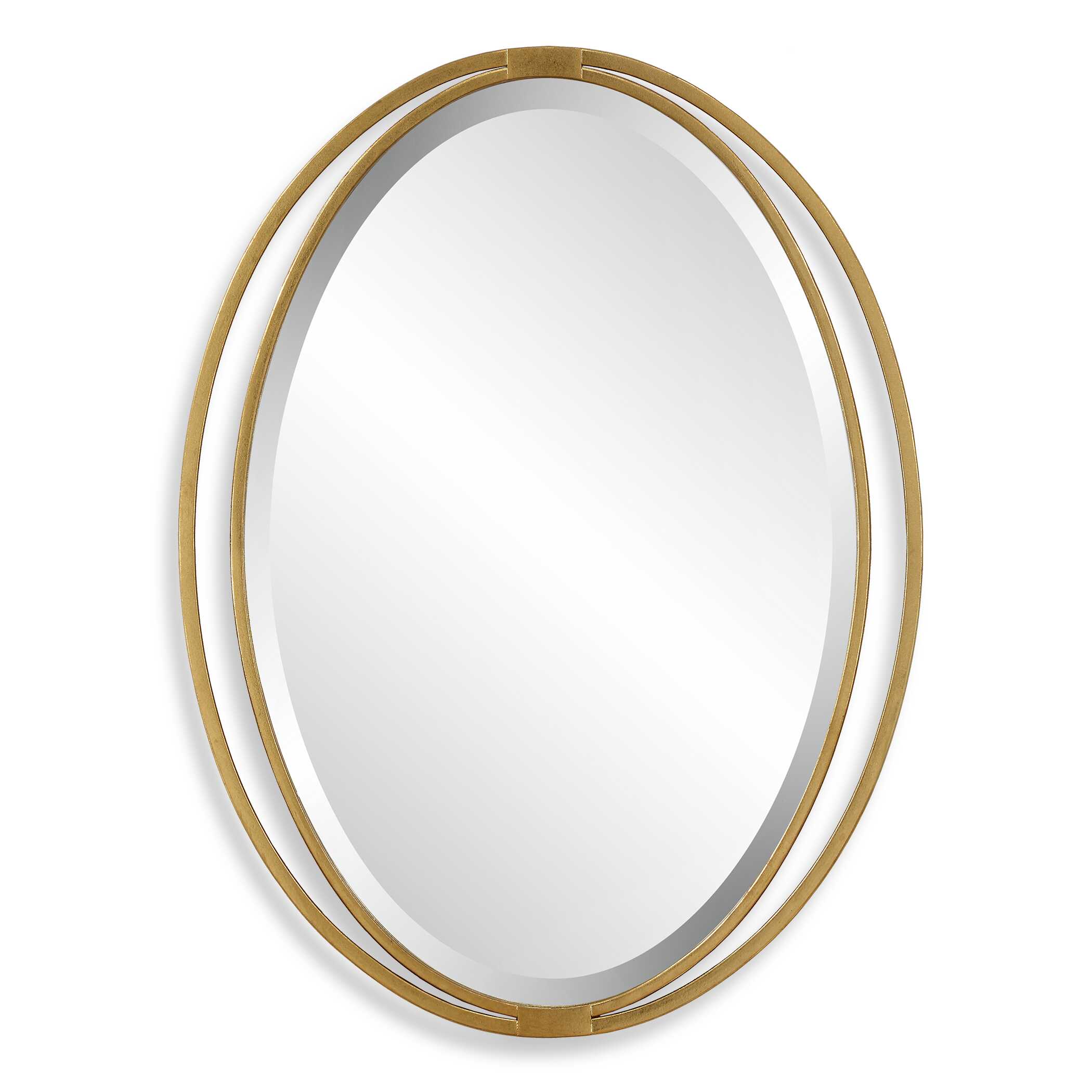 Rhodes Gold Oval Mirror