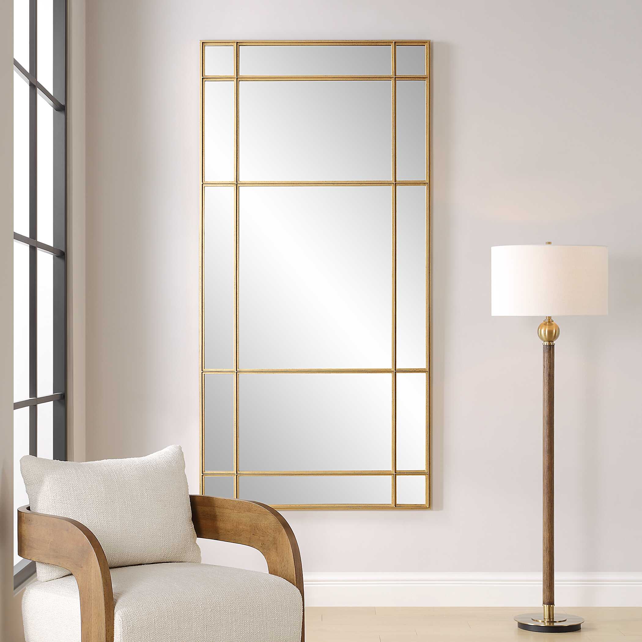 Spurgeon Gold Window Mirror