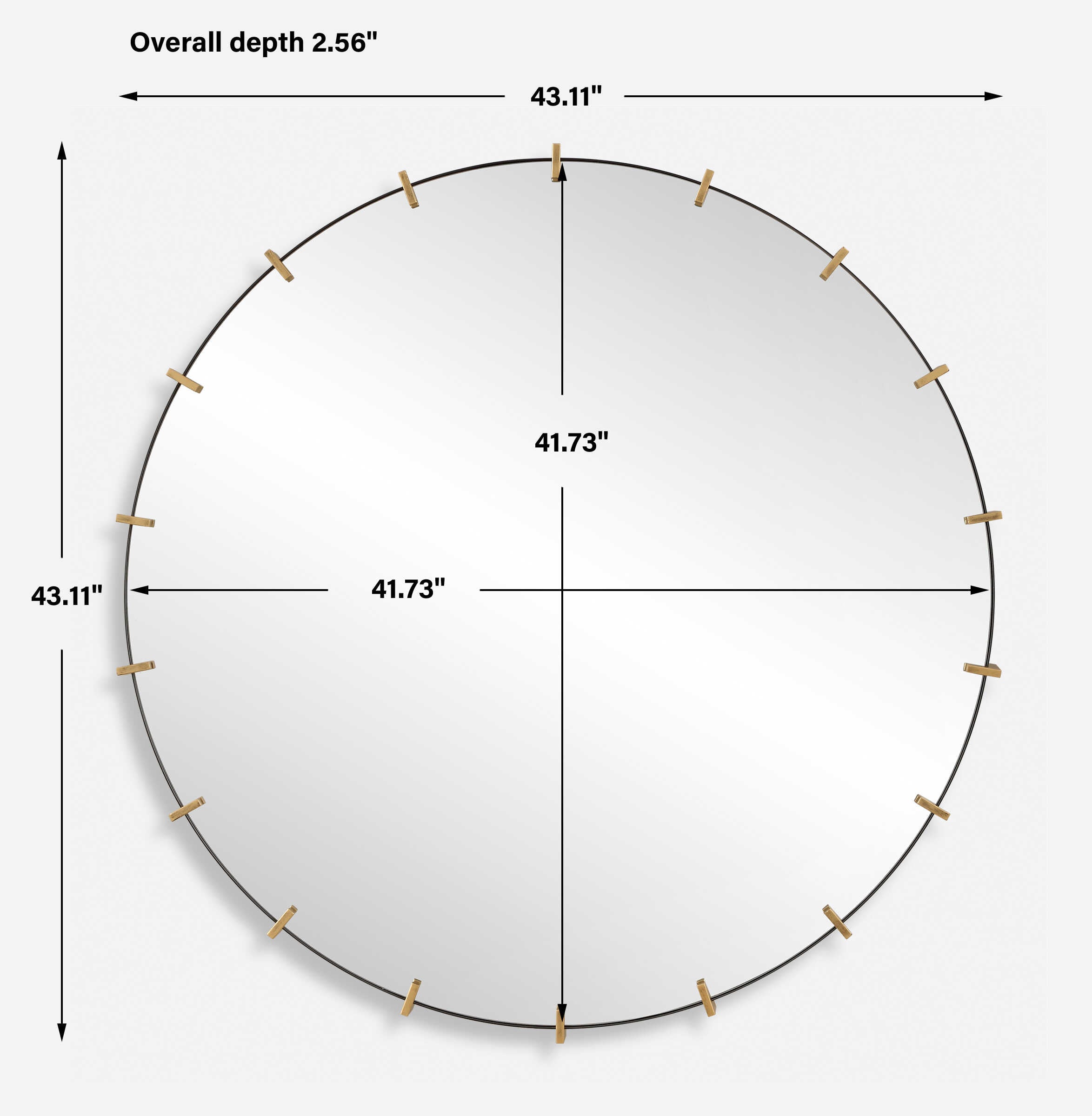 Pali Industrial Round Mirror