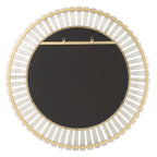 Denali Textured Glass Round Mirror