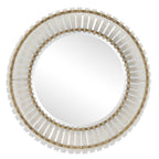 Denali Textured Glass Round Mirror
