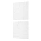 Contours White Wall Decor Set/2