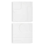 Contours White Wall Decor Set/2