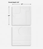 Contours White Wall Decor Set/2