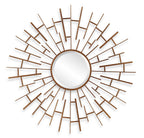 Tangled Bronze Round Mirror