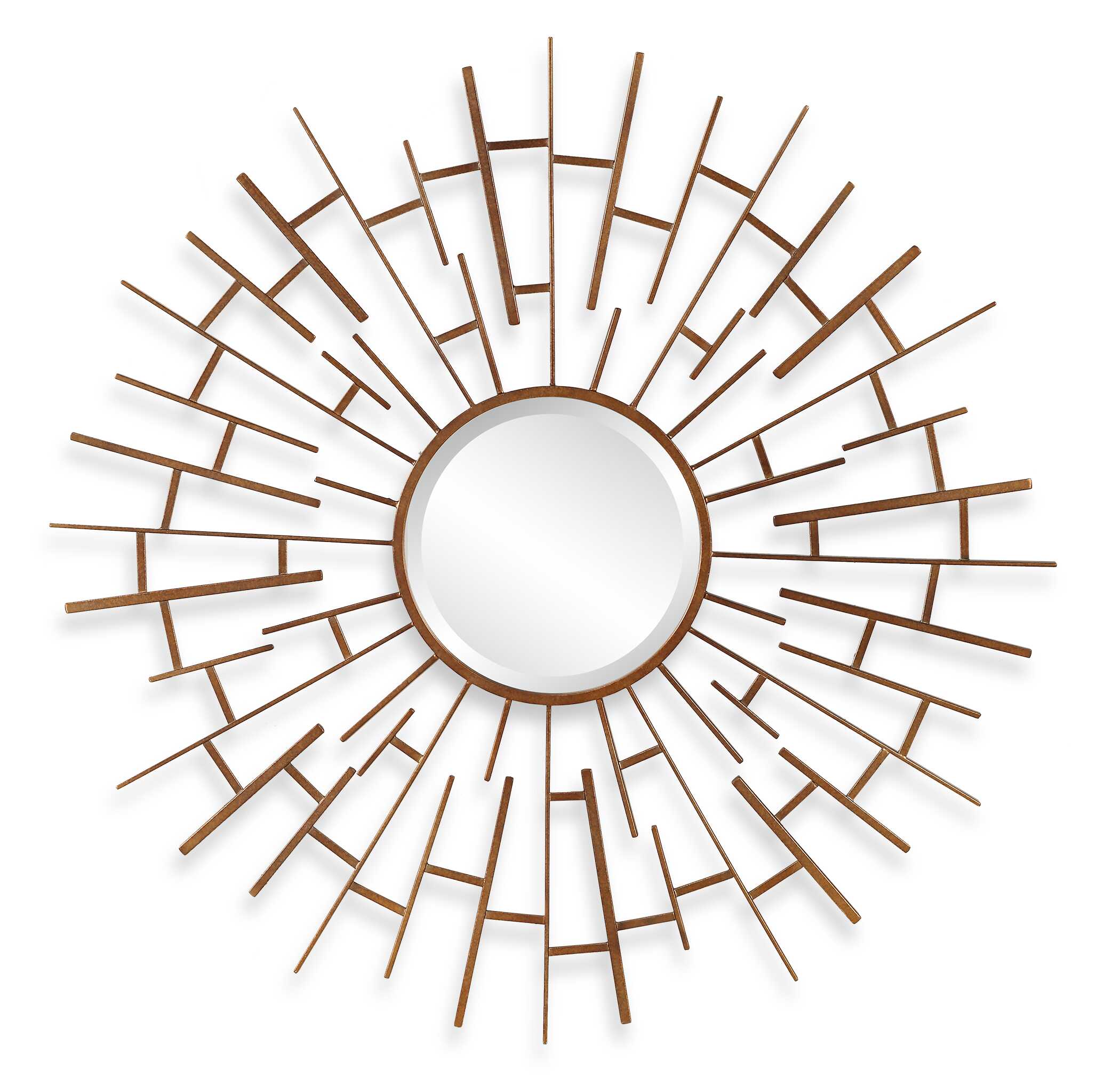 Tangled Bronze Round Mirror