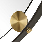 Radius Round Bronze Iron Mirror