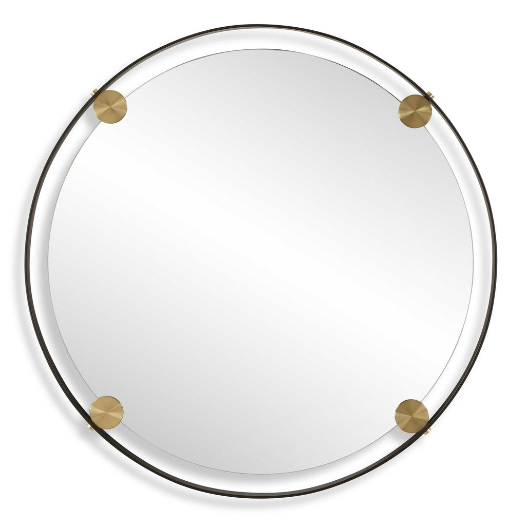 Radius Round Bronze Iron Mirror