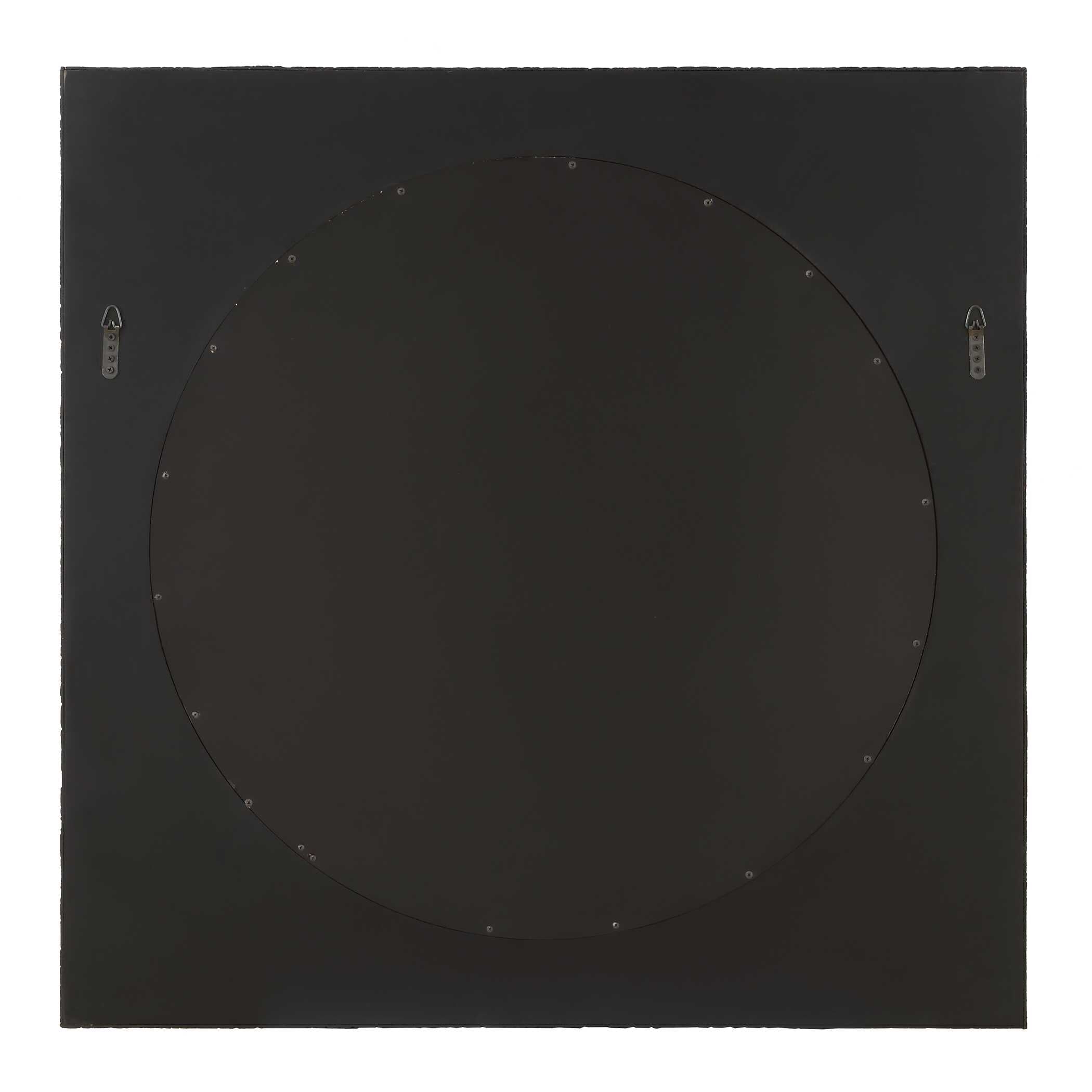Ember Black Square Mirror