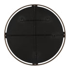 Cornelia Black Round Mirror