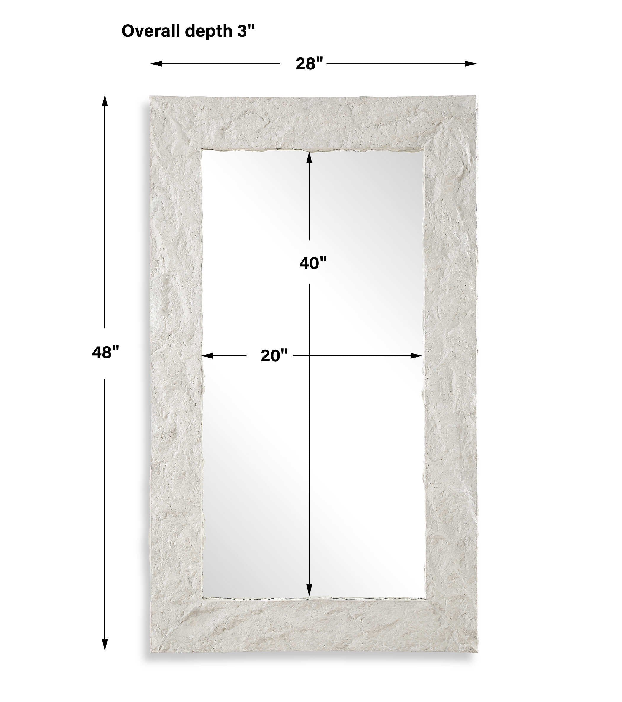 Quarry Rectangle Stone Veneer Mirror