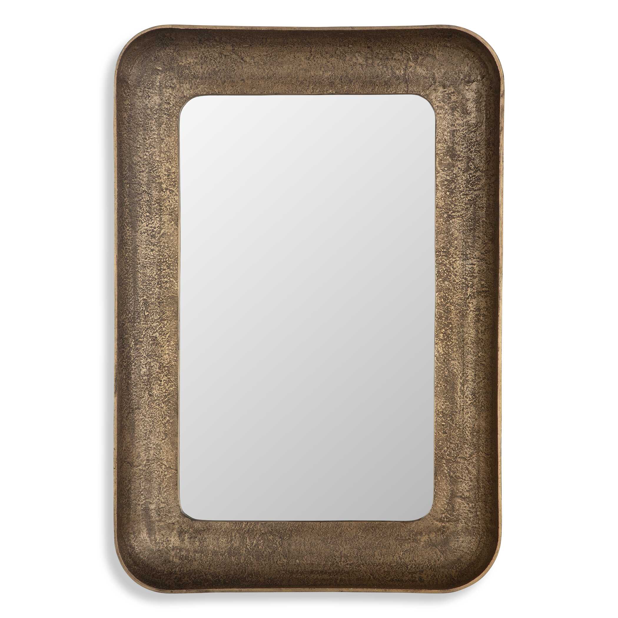 Alvaro Antique Brass Mirror