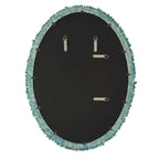 Bonaire Teal Blue Oval Mirror
