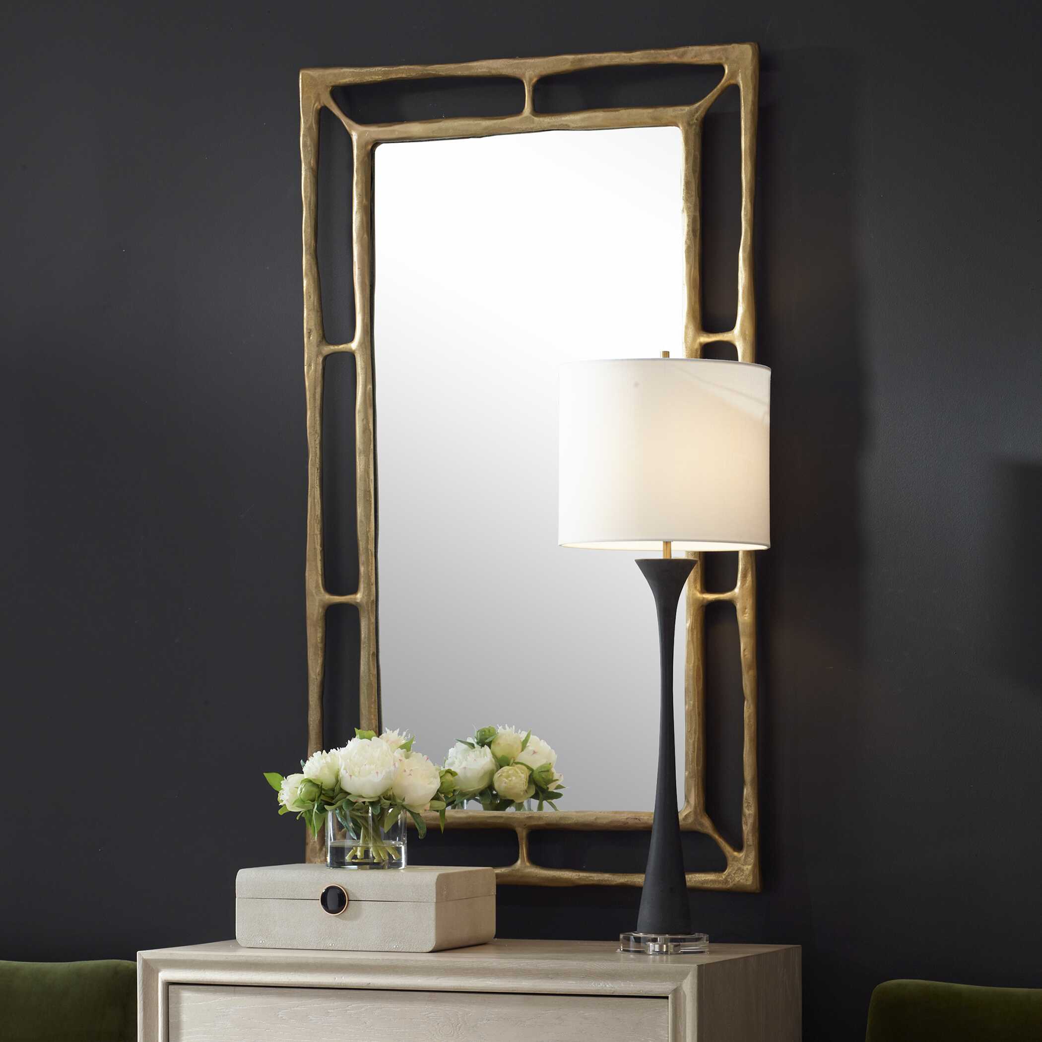 Felix Brass Rectangle Mirror