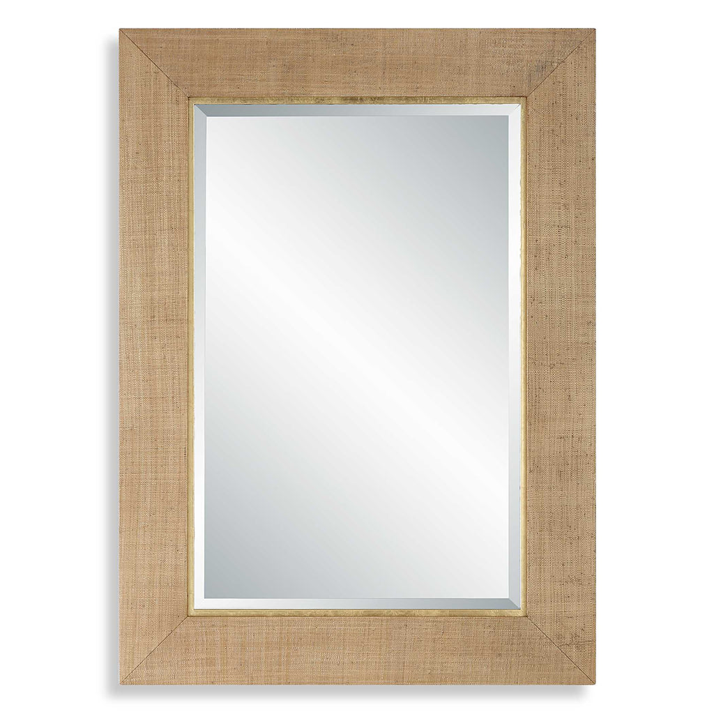 Bungalow Grass Cloth Mirror