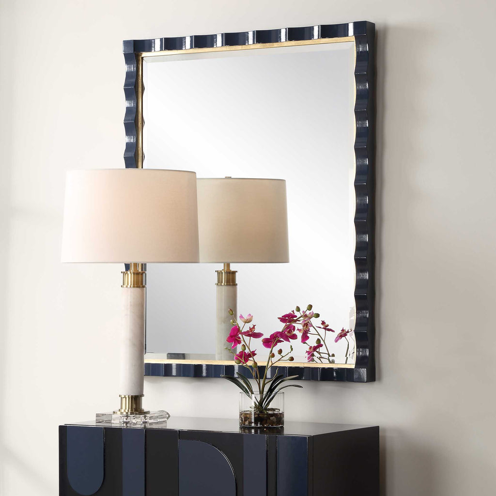 Gulf Navy Blue Mirror