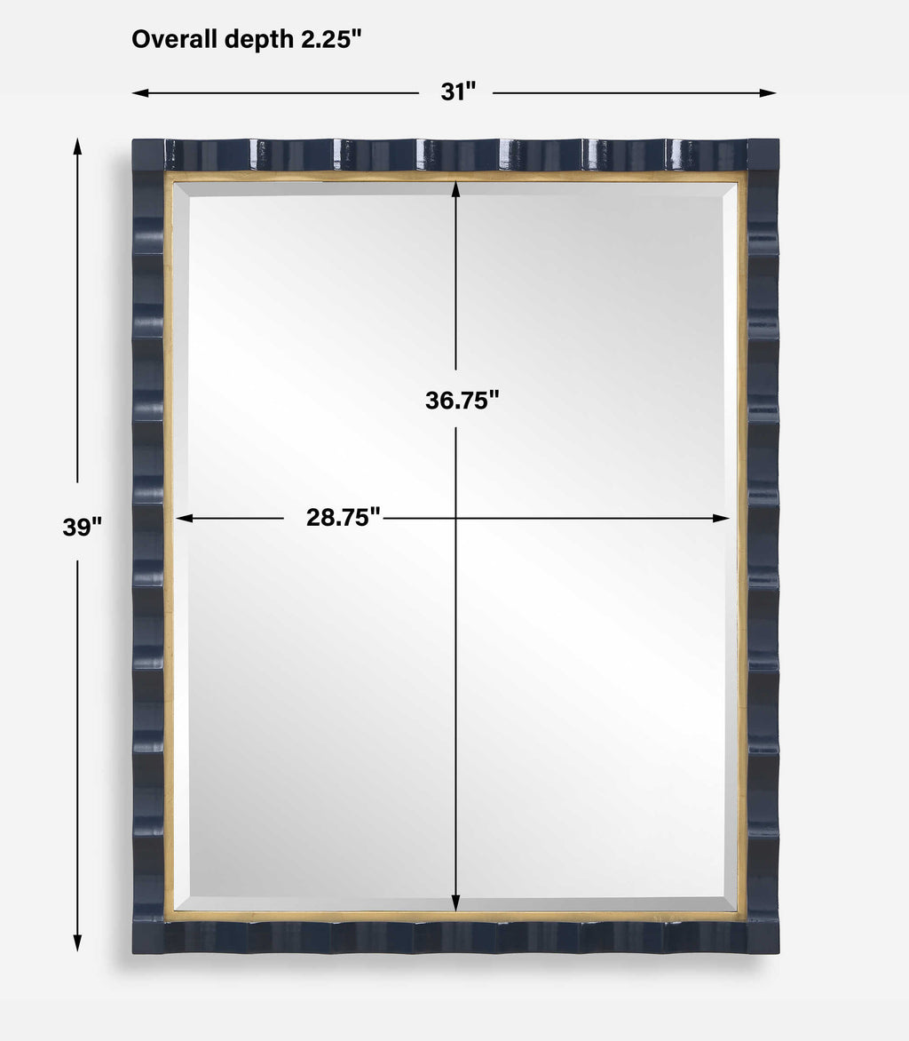 Gulf Navy Blue Mirror