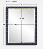 Gulf Navy Blue Mirror