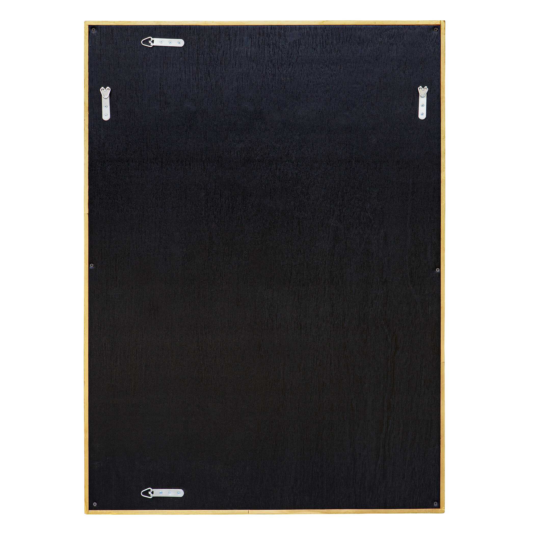 Overlap Teak Wood Mirror