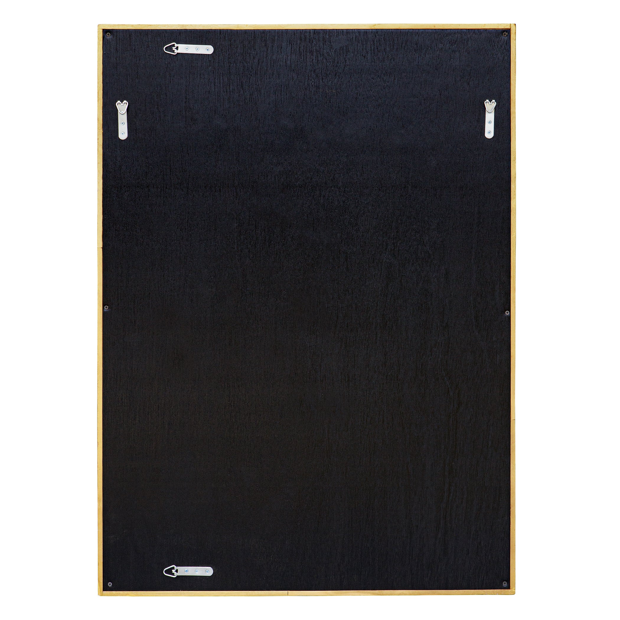 Overlap Teak Wood Mirror