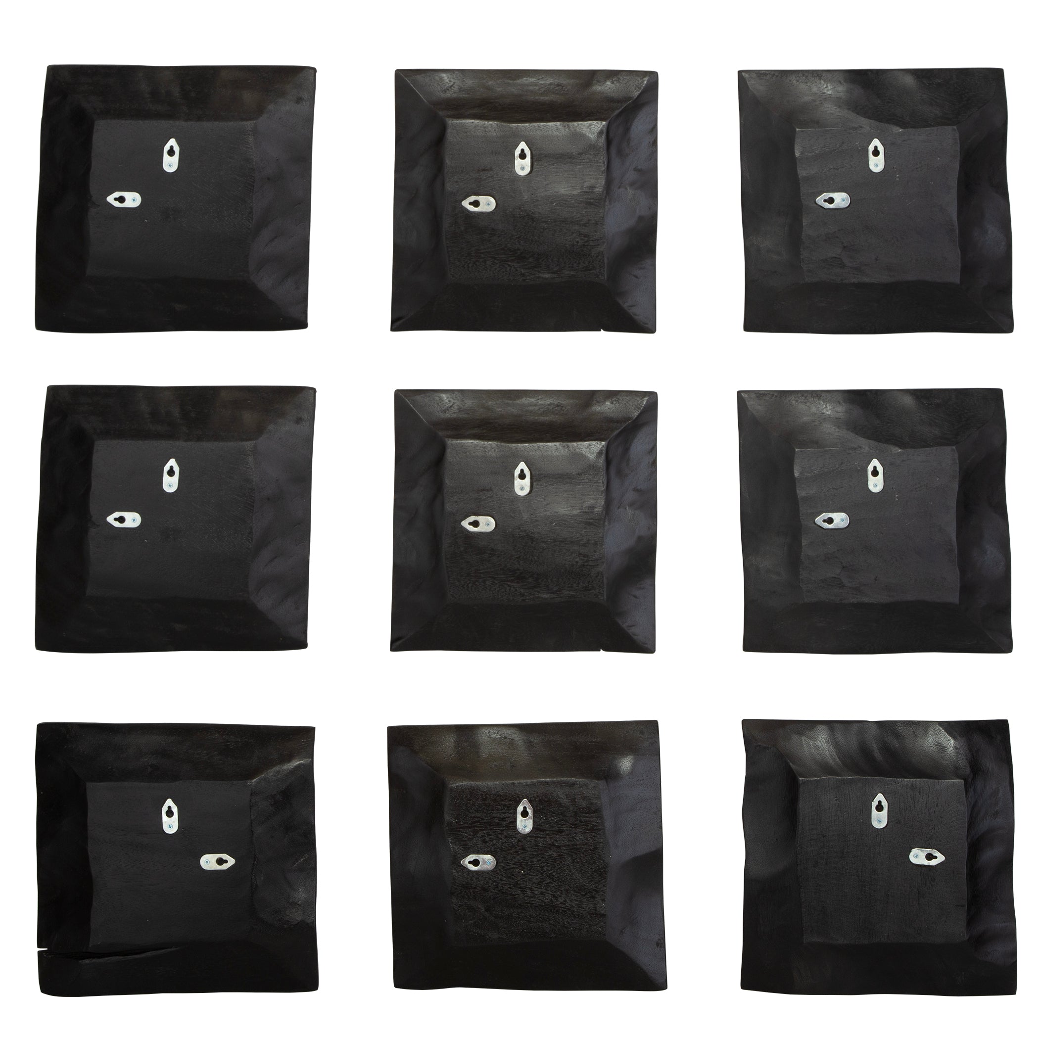 Malosi Black Wood Wall Decor Set/9