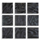 Malosi Black Wood Wall Decor Set/9