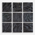 Malosi Black Wood Wall Decor Set/9