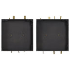 Crosshatch Metal Wall Decor Set/2