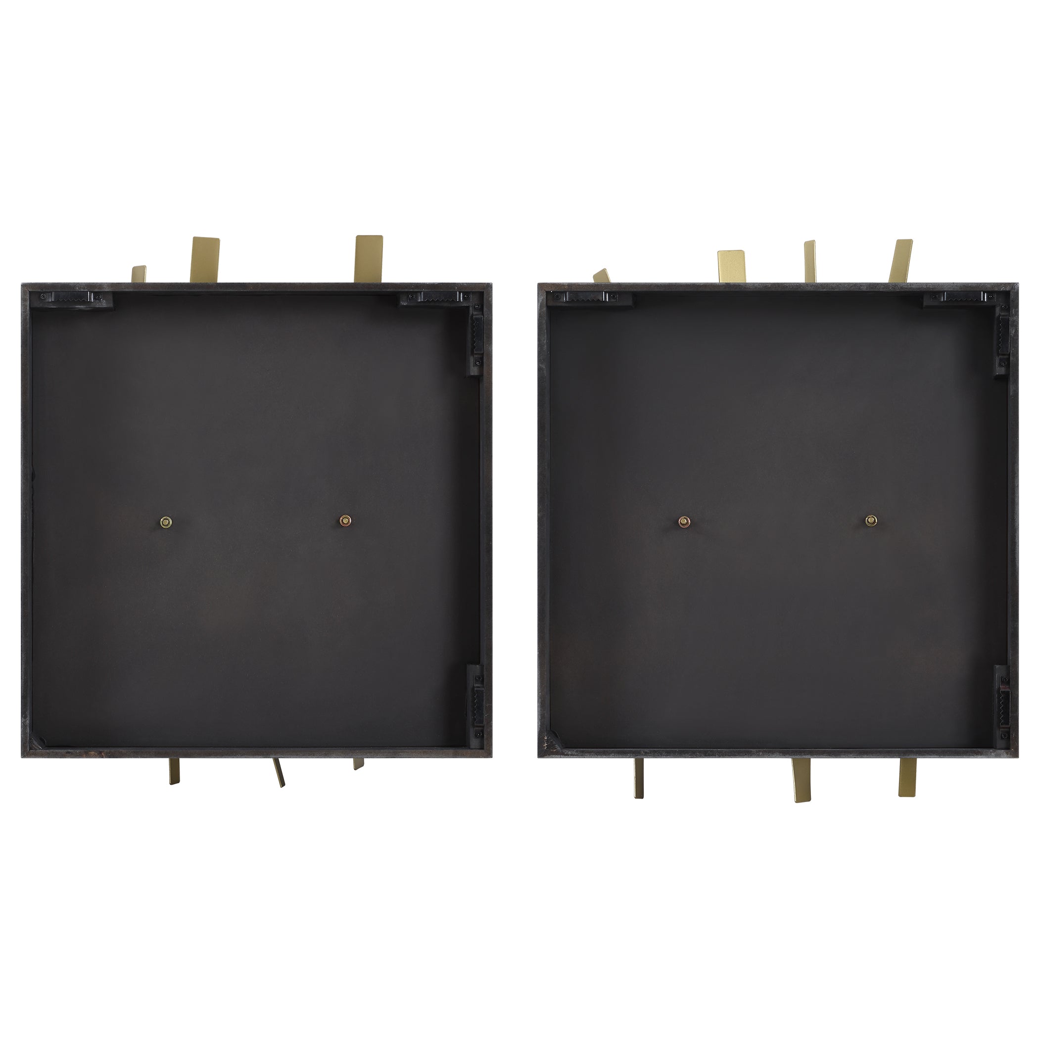 Crosshatch Metal Wall Decor Set/2