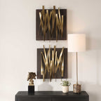 Crosshatch Metal Wall Decor Set/2