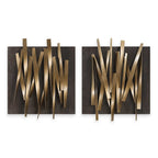 Crosshatch Metal Wall Decor Set/2