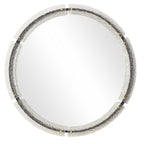 Crystalline Round Mirror