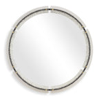 Crystalline Round Mirror
