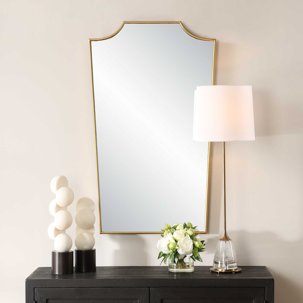 Demure Antique Gold Mirror