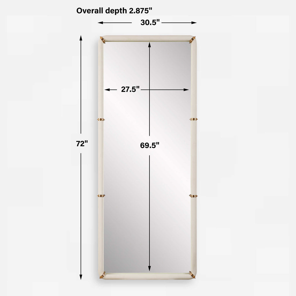 Cyprus White Dressing Mirror