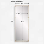 Cyprus White Dressing Mirror