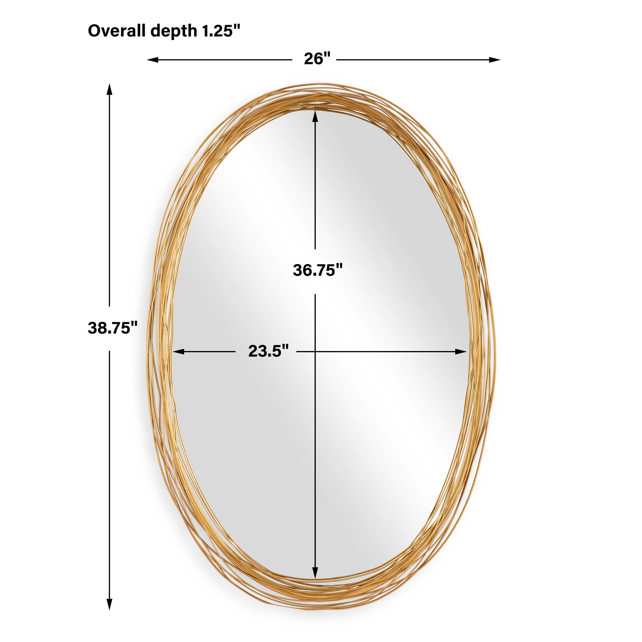 Gillian Oval Mirror