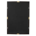 Larkin Dark Wood & Brass Mirror