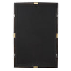 Larkin Dark Wood & Brass Mirror