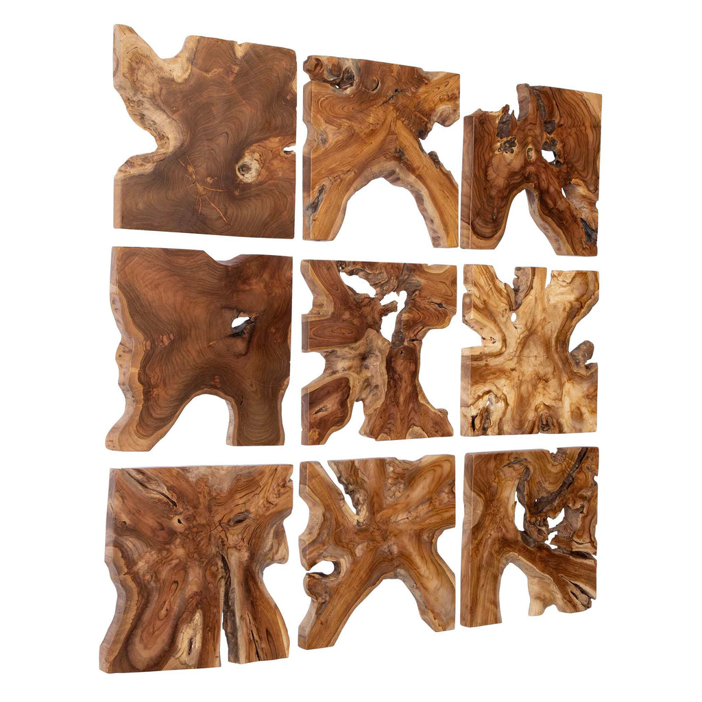Talia Wood Wall Decor Set/9
